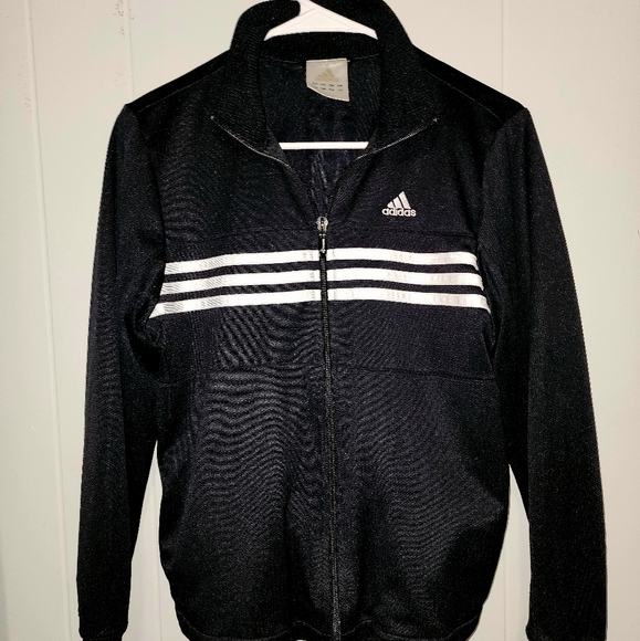 adidas Jackets & Blazers - Adidas Black Classic Zip Up Jacket